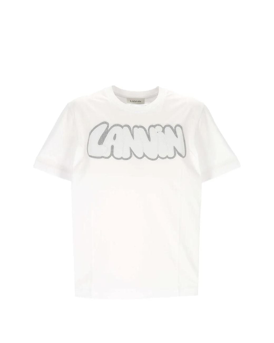 Lanvin White Graphic T-Shirt for men
