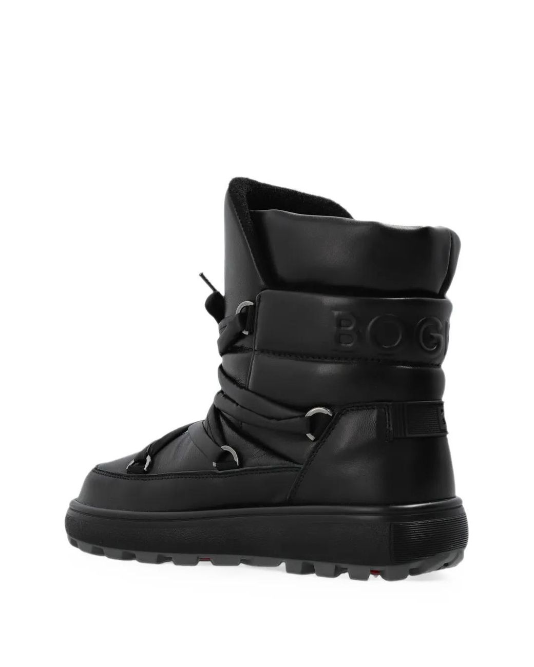 Bogner Black Chamonix Leather Snow Boots