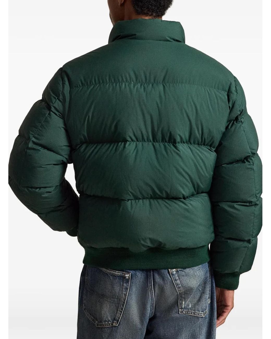 Polo Ralph Lauren Green Veste Bomber À Design Matelassé for men