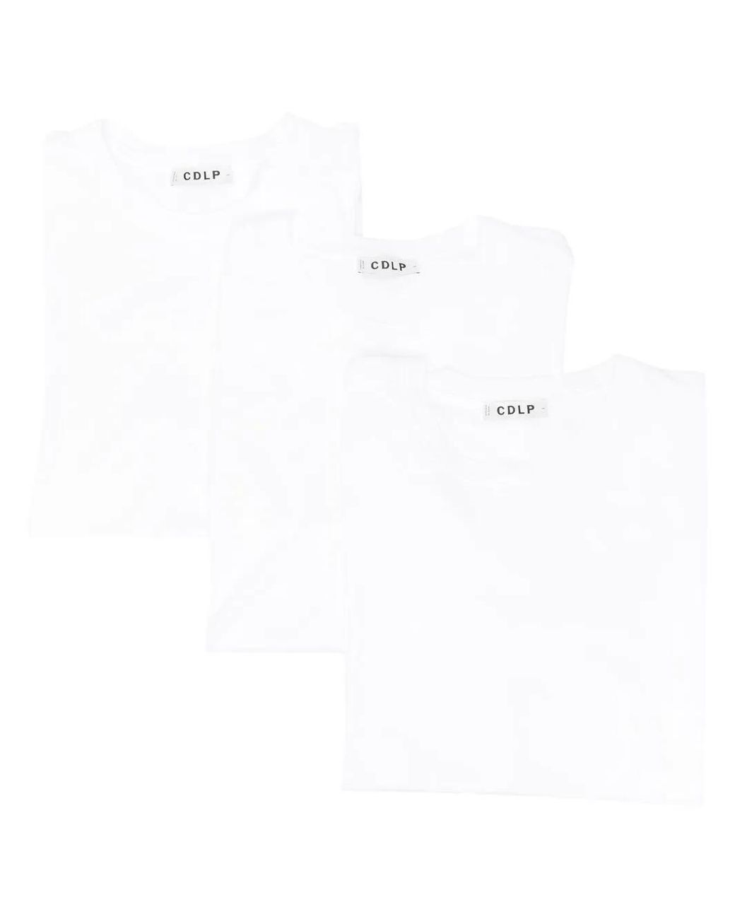 CDLP White Crew-Neck T-Shirts (Set Of Three) for men