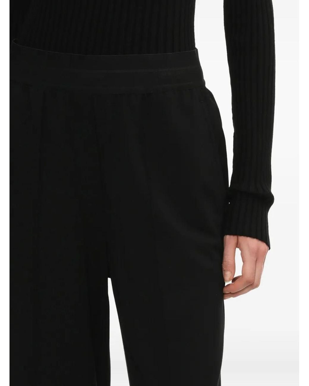 Helmut Lang Broek Met Elastische Taille in het Black