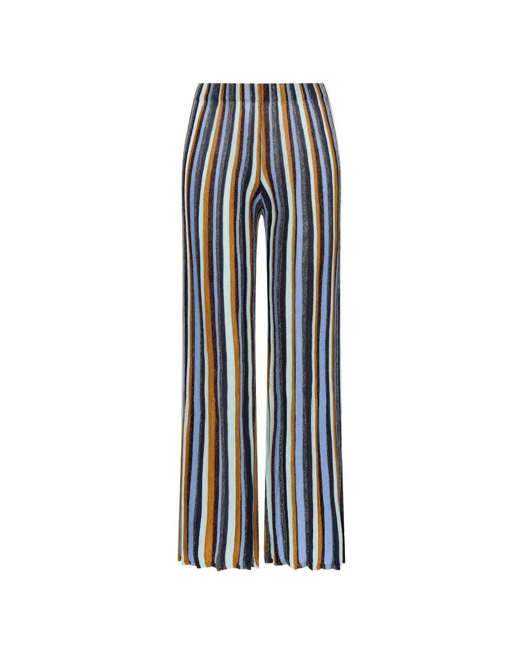 Maliparmi Blue Flexage Stripes Trousers