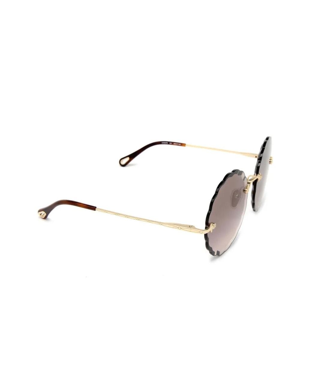 Chloé Metallic Ch0047S Rimless Sunglasses