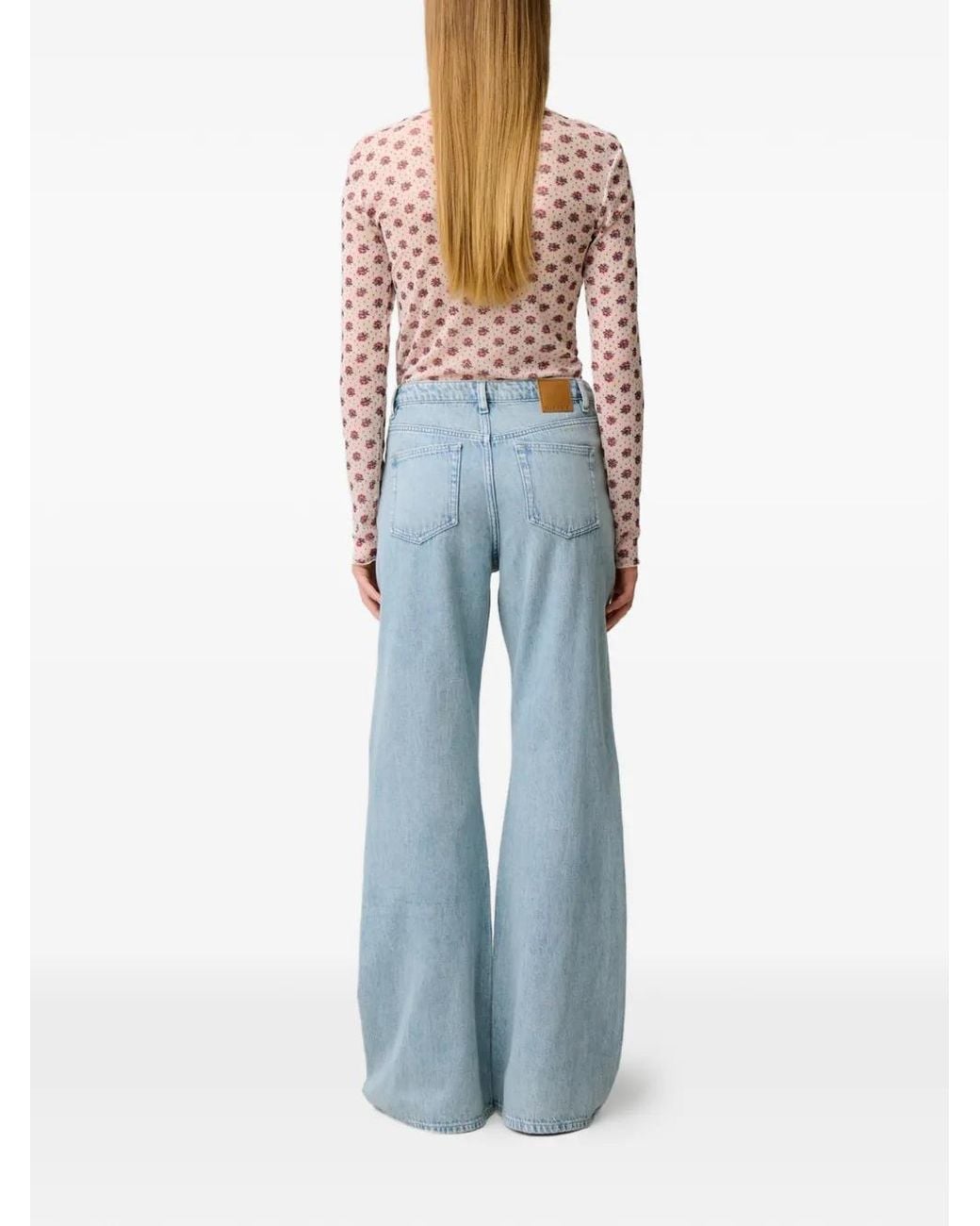 Claudie Pierlot Blue Pocket Flared Jeans