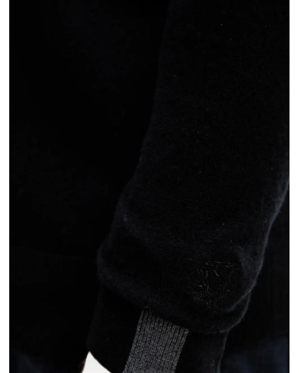 Mos Mosh Black Mmgadam Half-Zip Sweater for men
