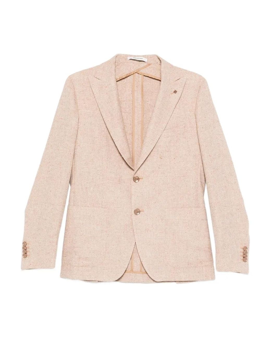 Tagliatore Natural Single-Breasted Blazer for men