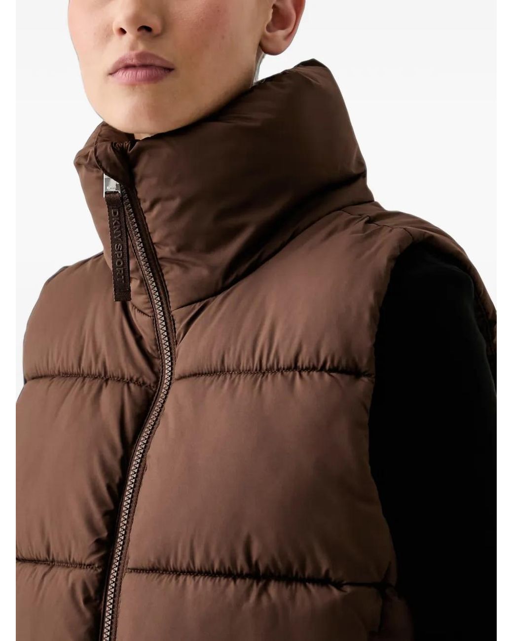 DKNY Brown Gesteppte Weste
