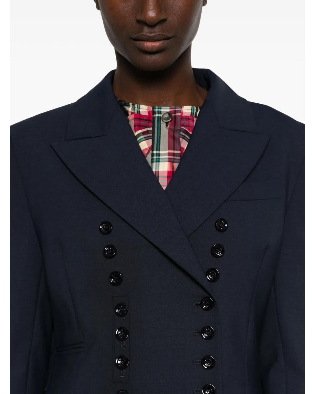 Vivetta Blue Double-Breasted Jacket
