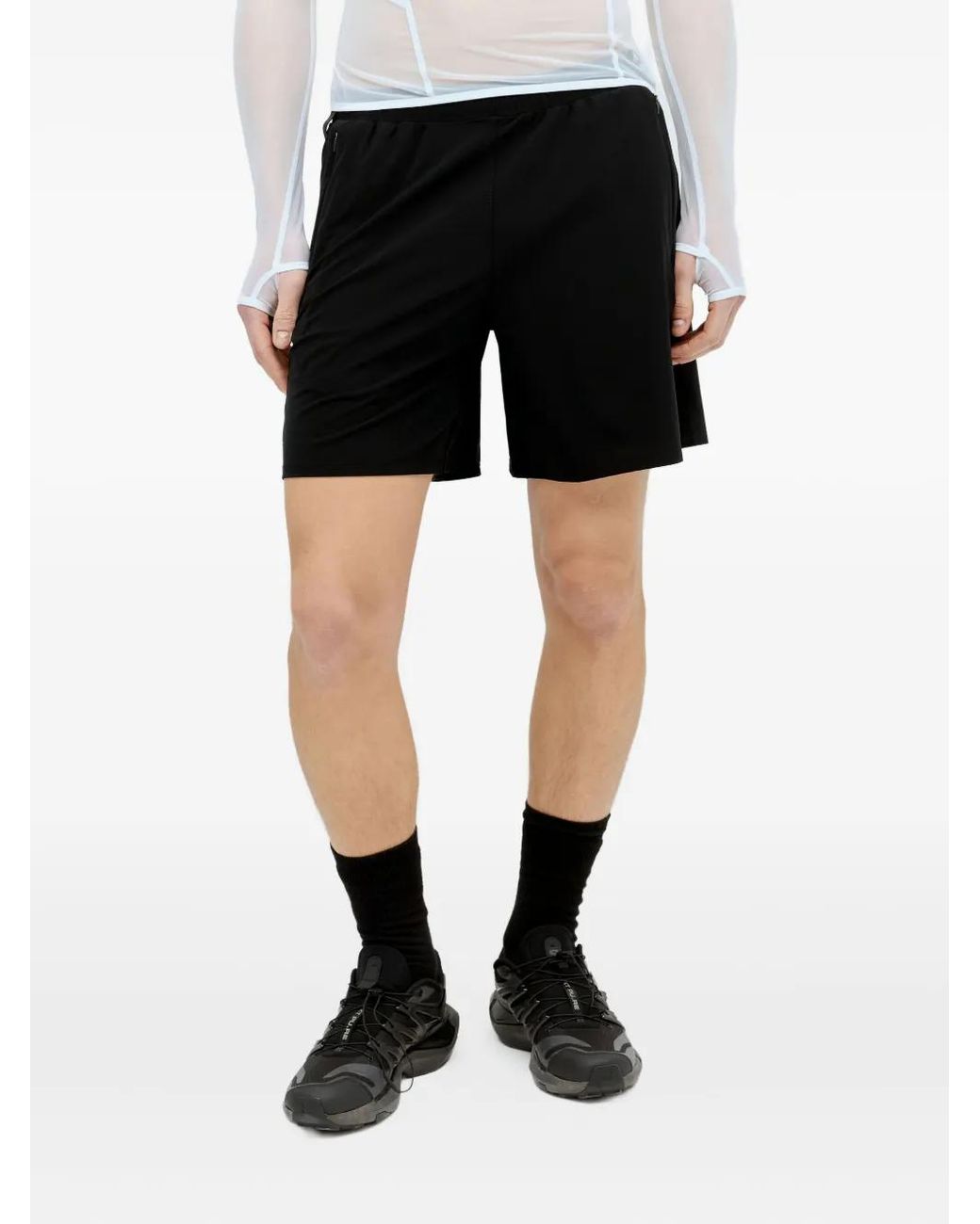 RUNNING ORDER Tillmans Shorts in het Black