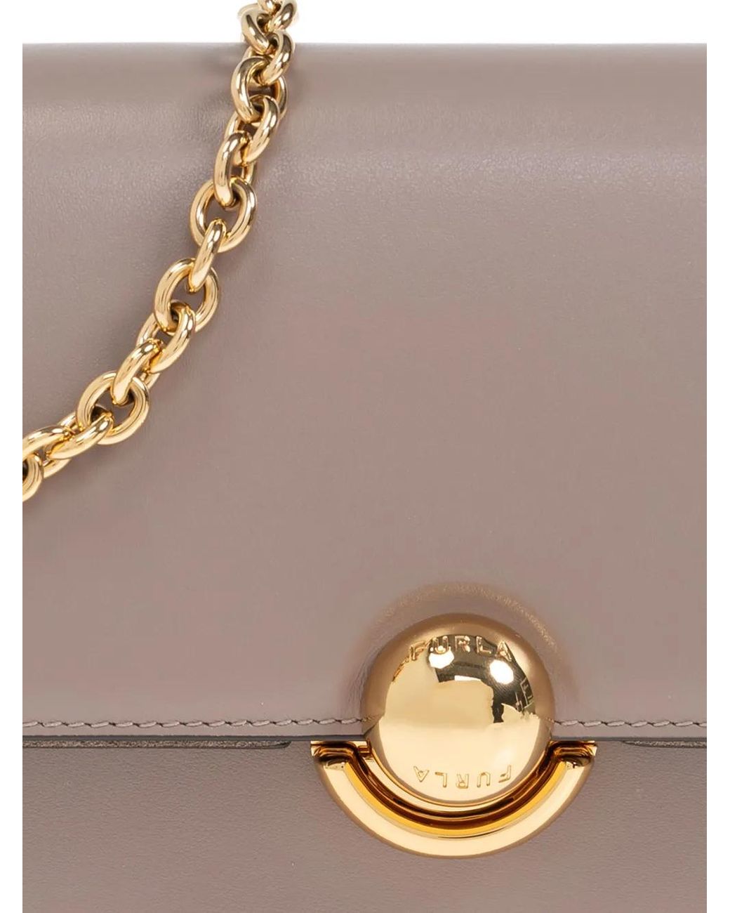 Furla Gray Sfera Crossbody Bag
