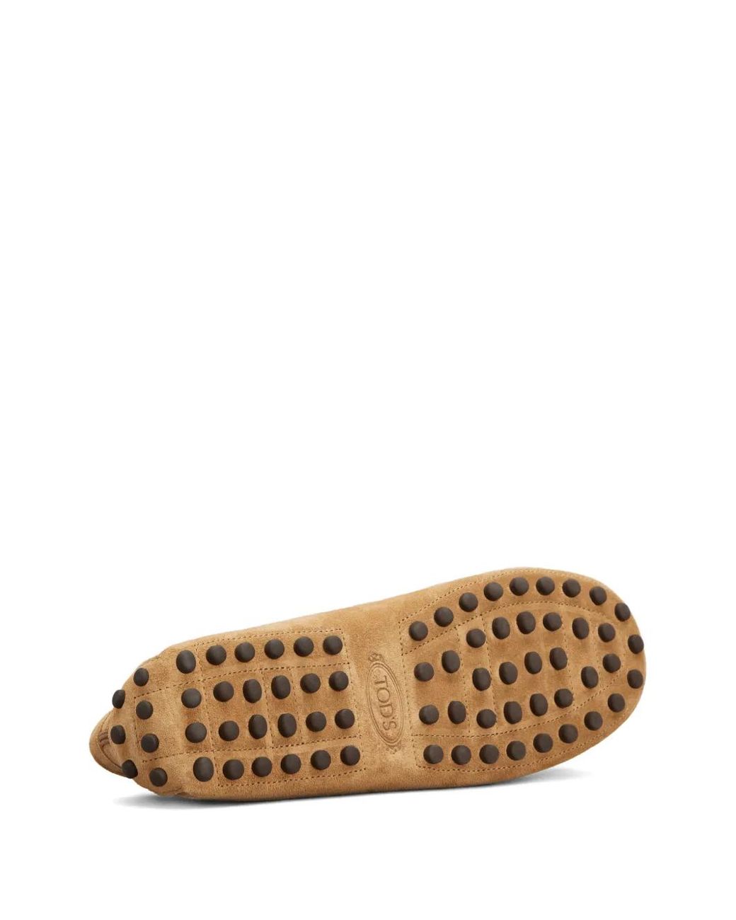Tod's Natural Chain-Embellishment Suede Loafers