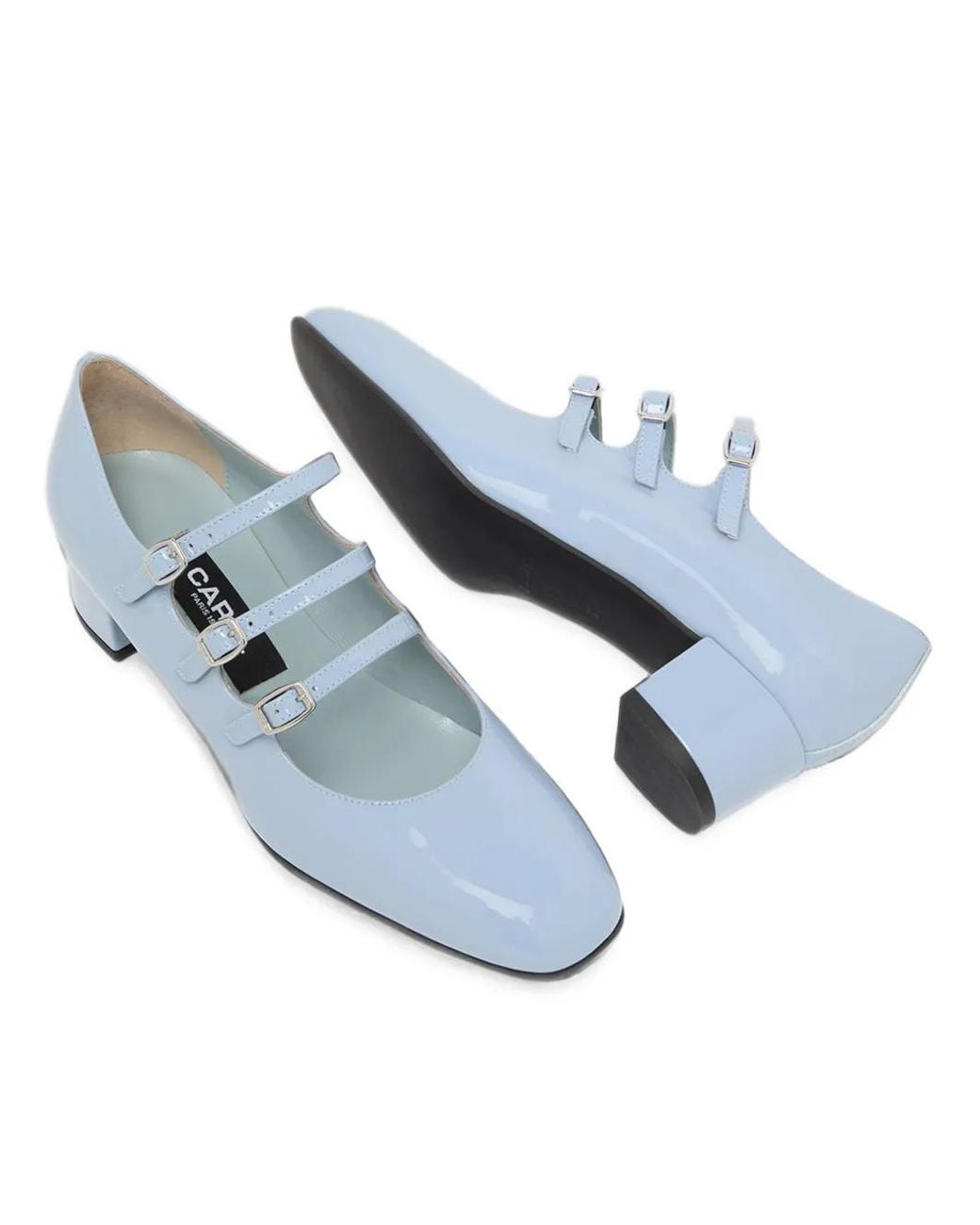 CAREL PARIS White Escarpins Kina À Triple Bride