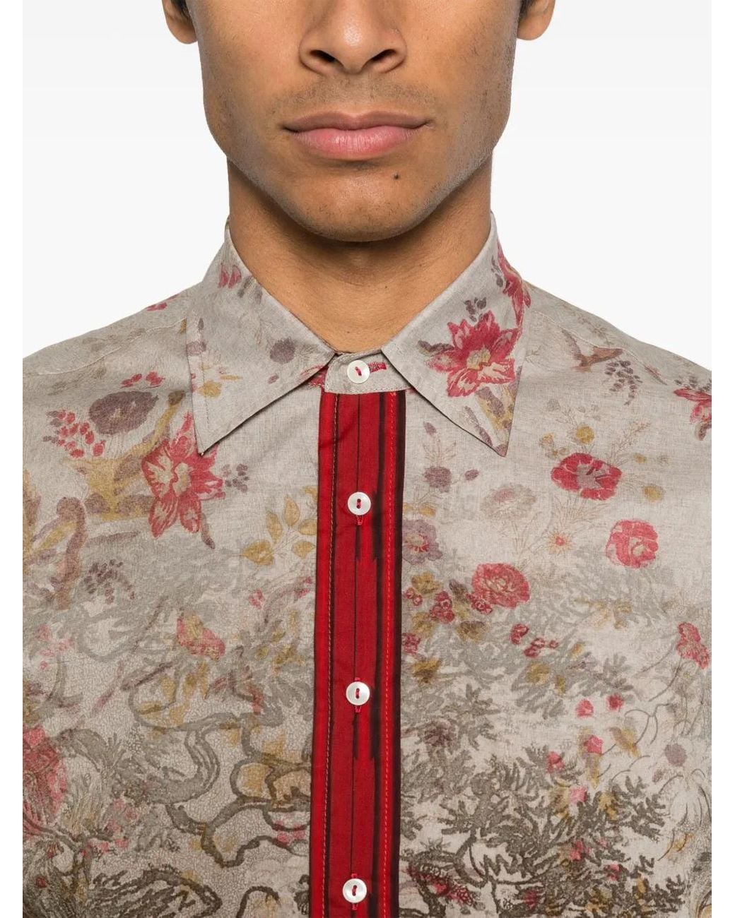Pierre Louis Mascia Red Dantes Shirt for men