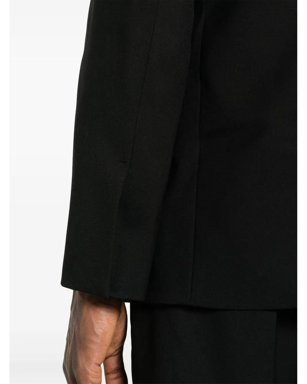 Jil Sander Black Single-Breasted Wool Suit for men