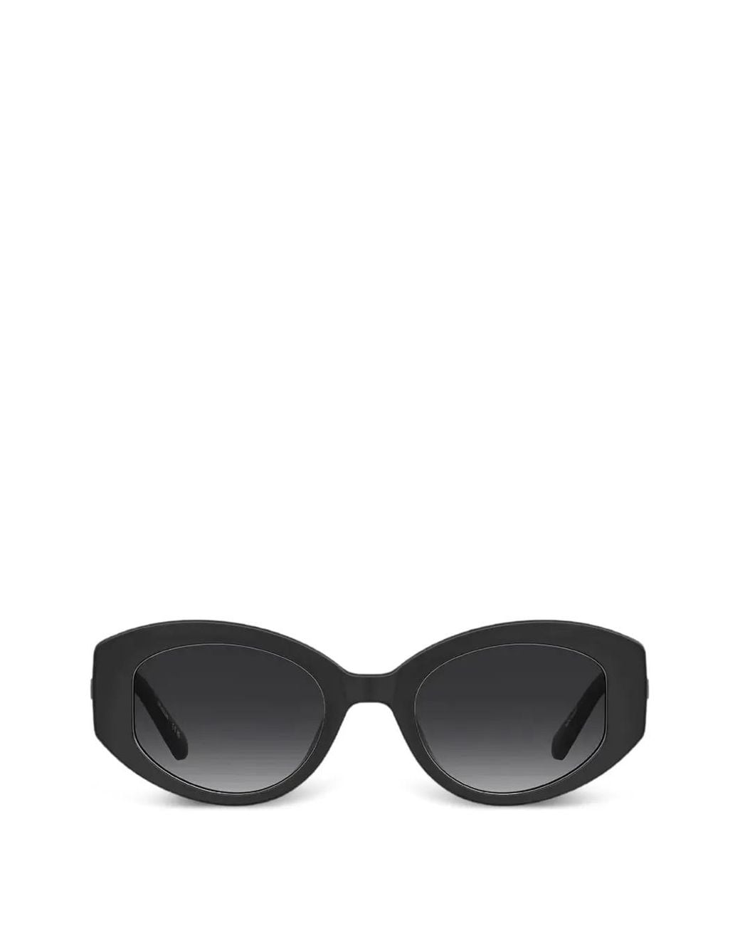 Love Moschino Black Logo-Plaque Geometric-Frame Sunglasses