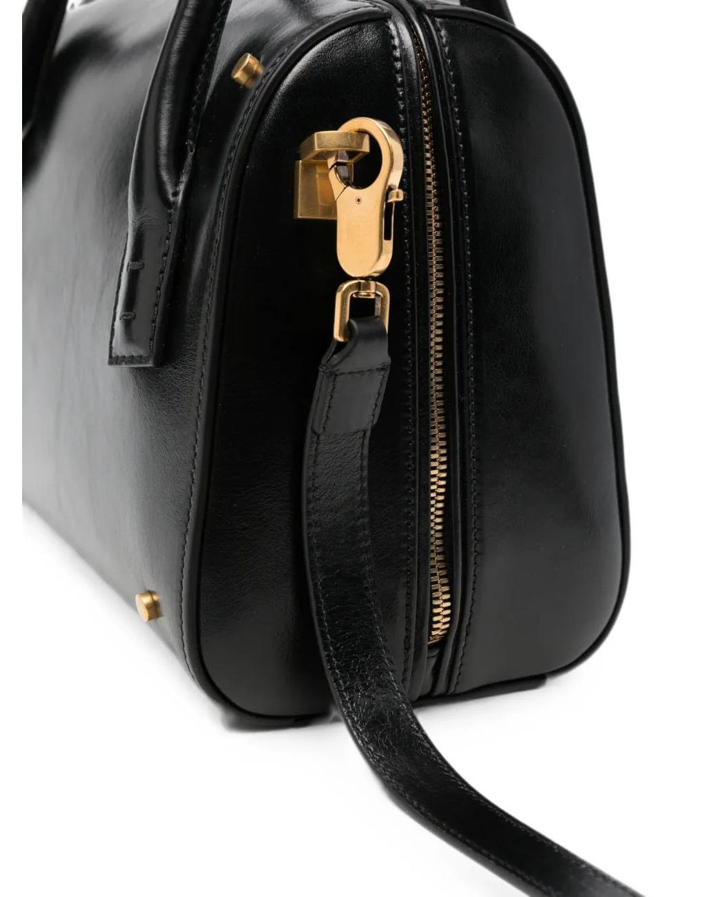 Versace Black Medium Boston Medusa Tote Bag