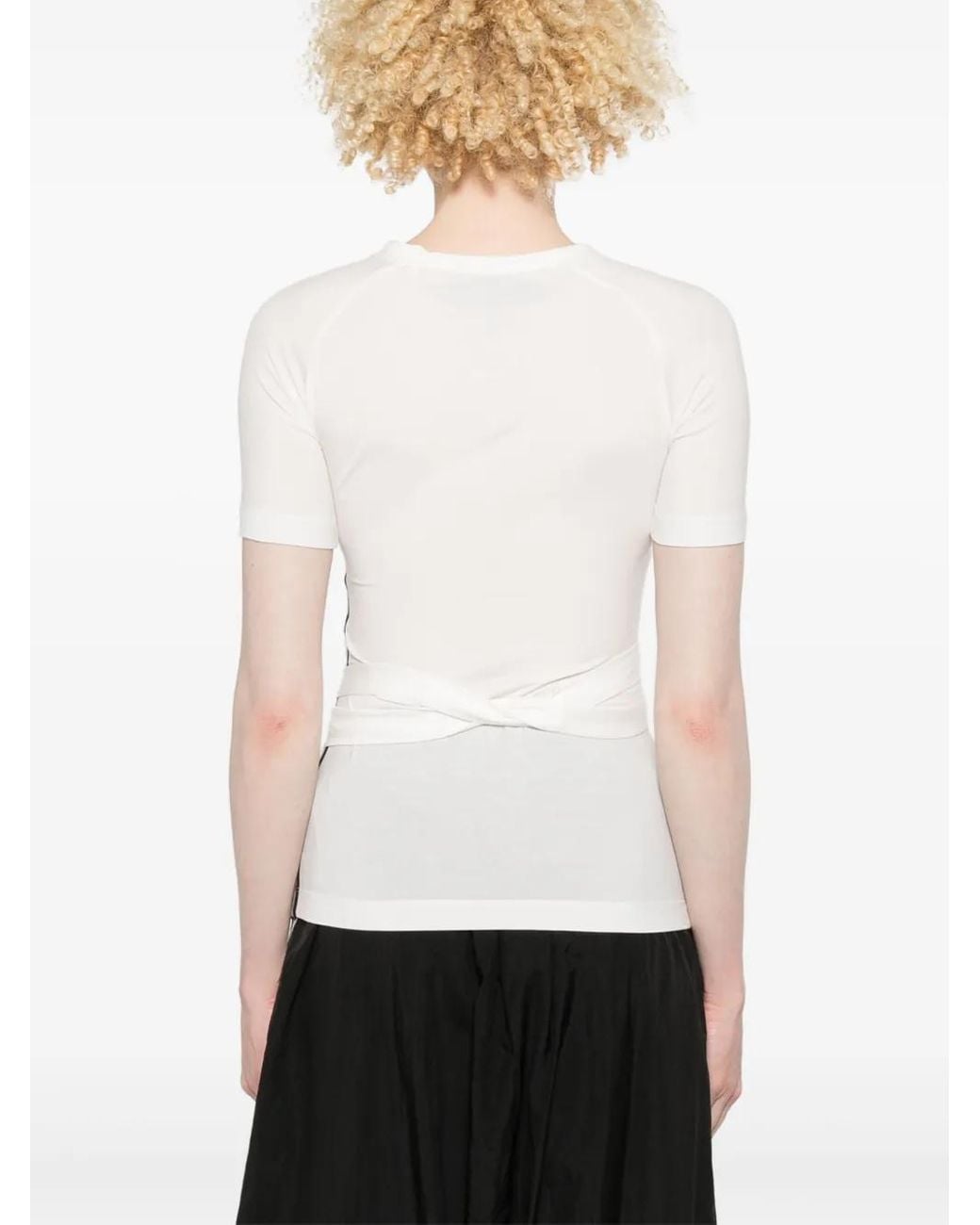 Y-3 White W Tnc Ss Tee