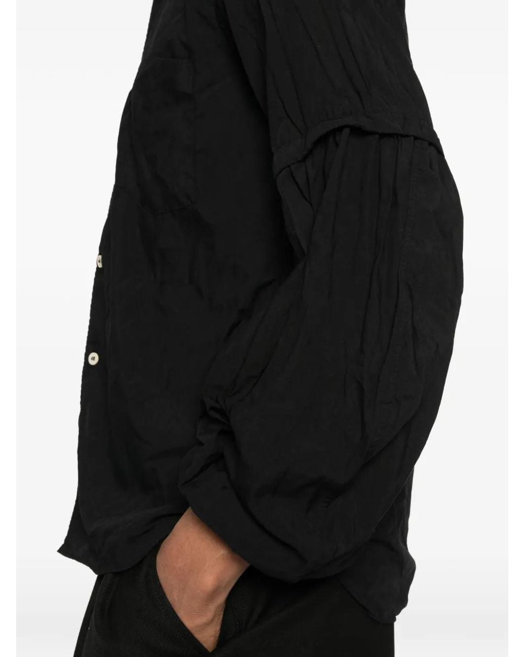 COMME DES GARÇON BLACK Black Button Shirt