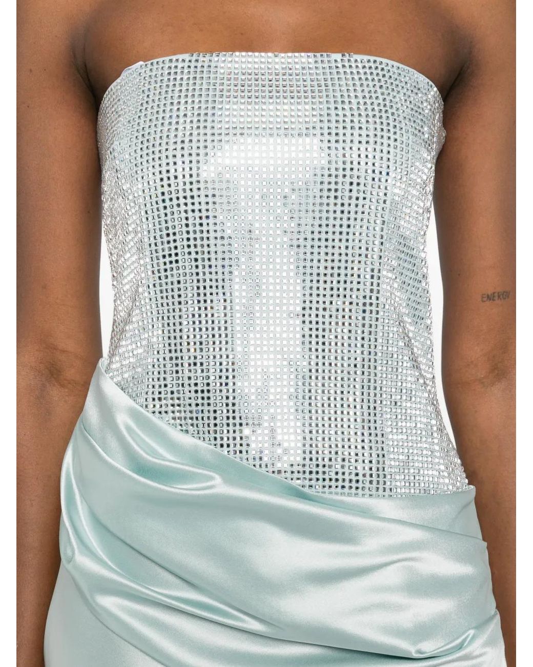 retroféte Blue Alexandra Embellished Dress
