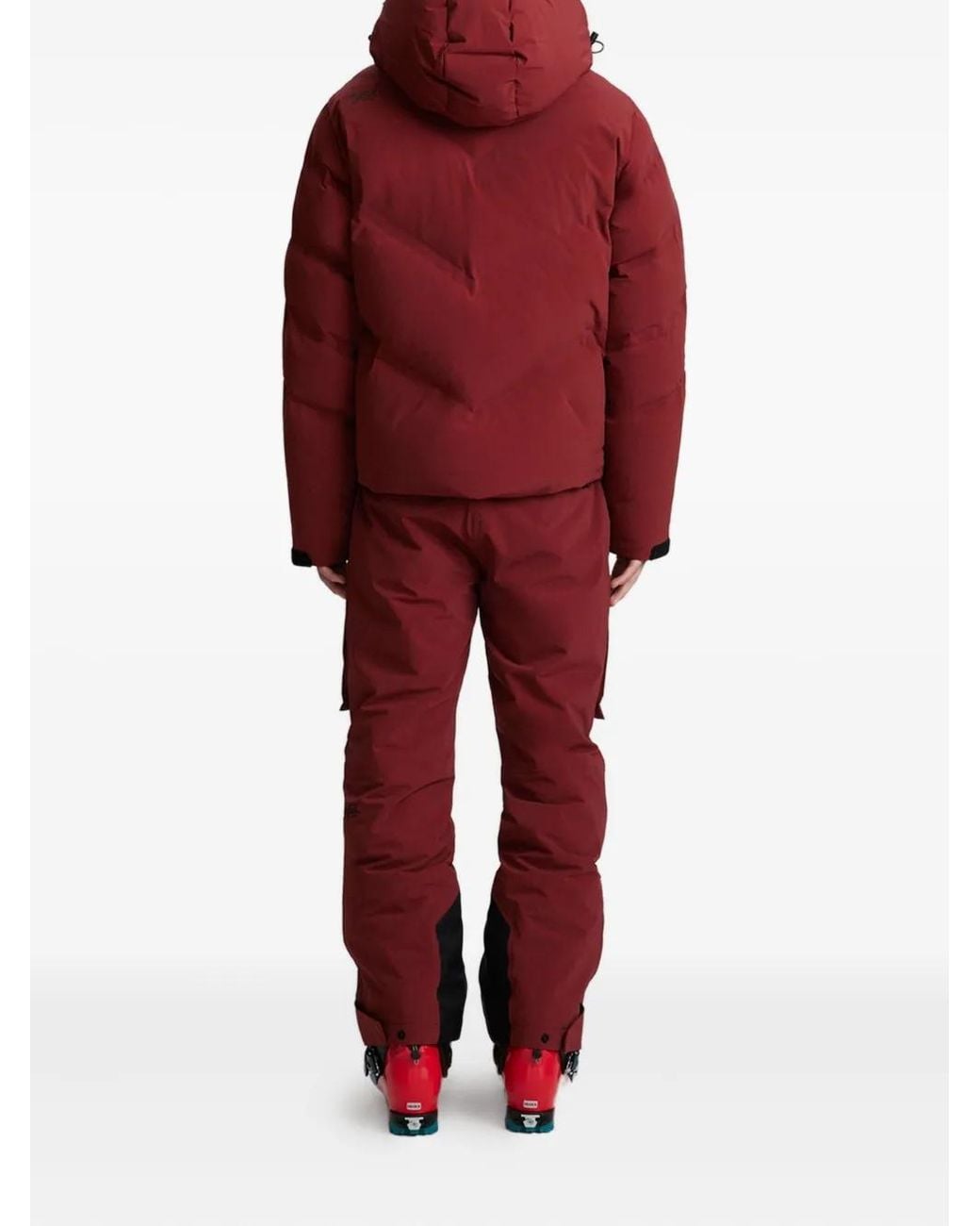 Aztech Mountain Red Super Lite Hooded Ski Jacket for men