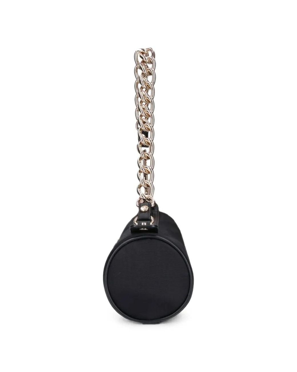 Vivienne Westwood Black Orb-Plaque Chain-Link Shoulder Bag
