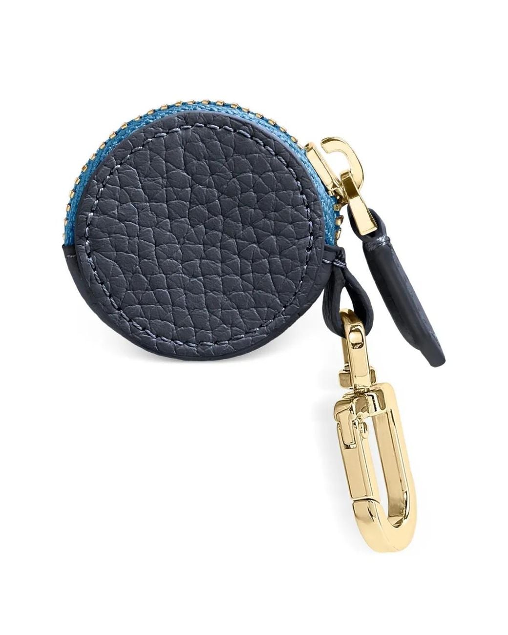 Maison De Sabre Blue Leather Air Tag Charm