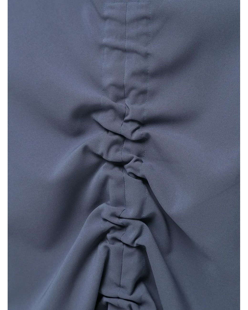 Goen.J Midi-Rok Met Ruche in het Blue