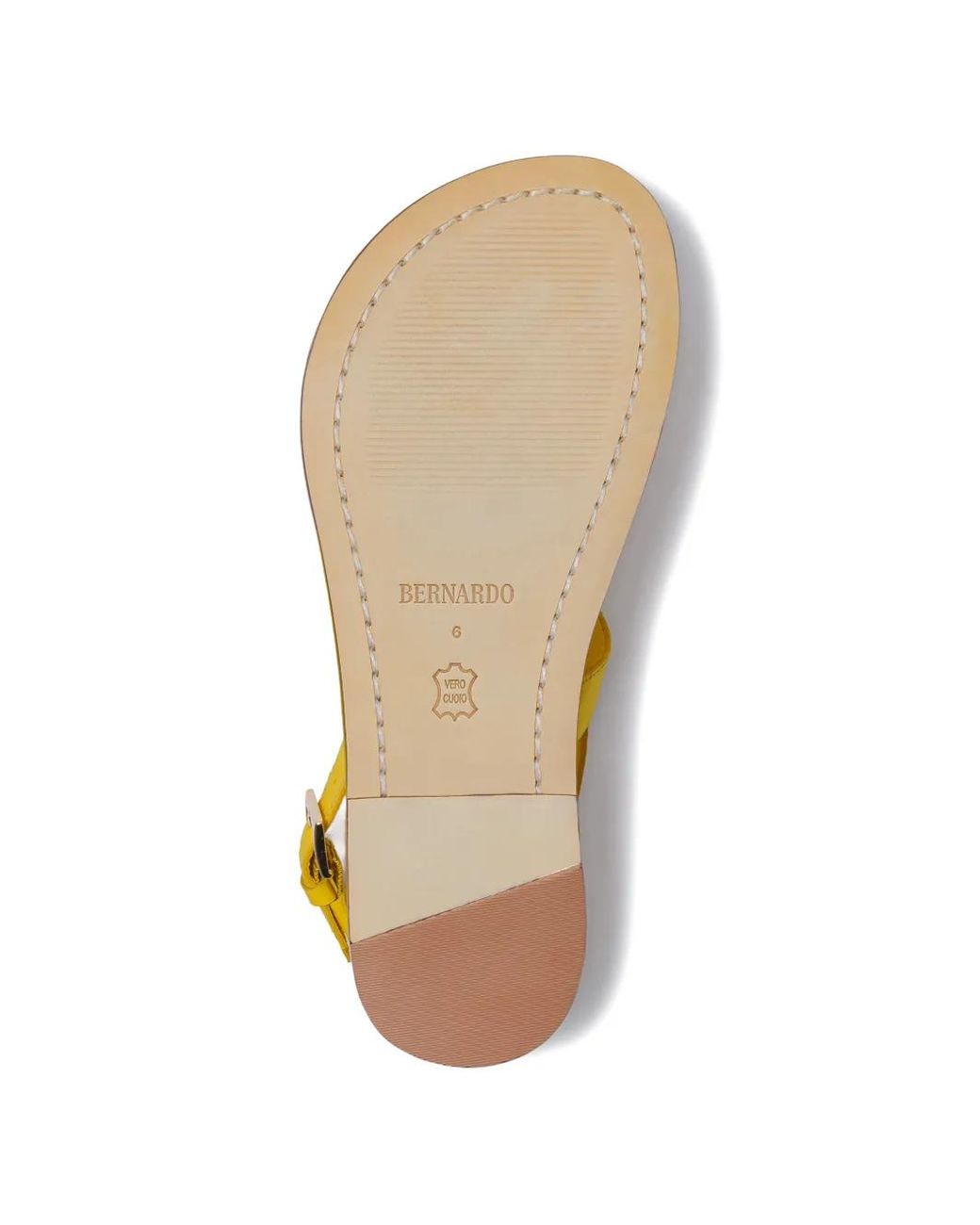 Bernardo Yellow Thong-Strap Sandals