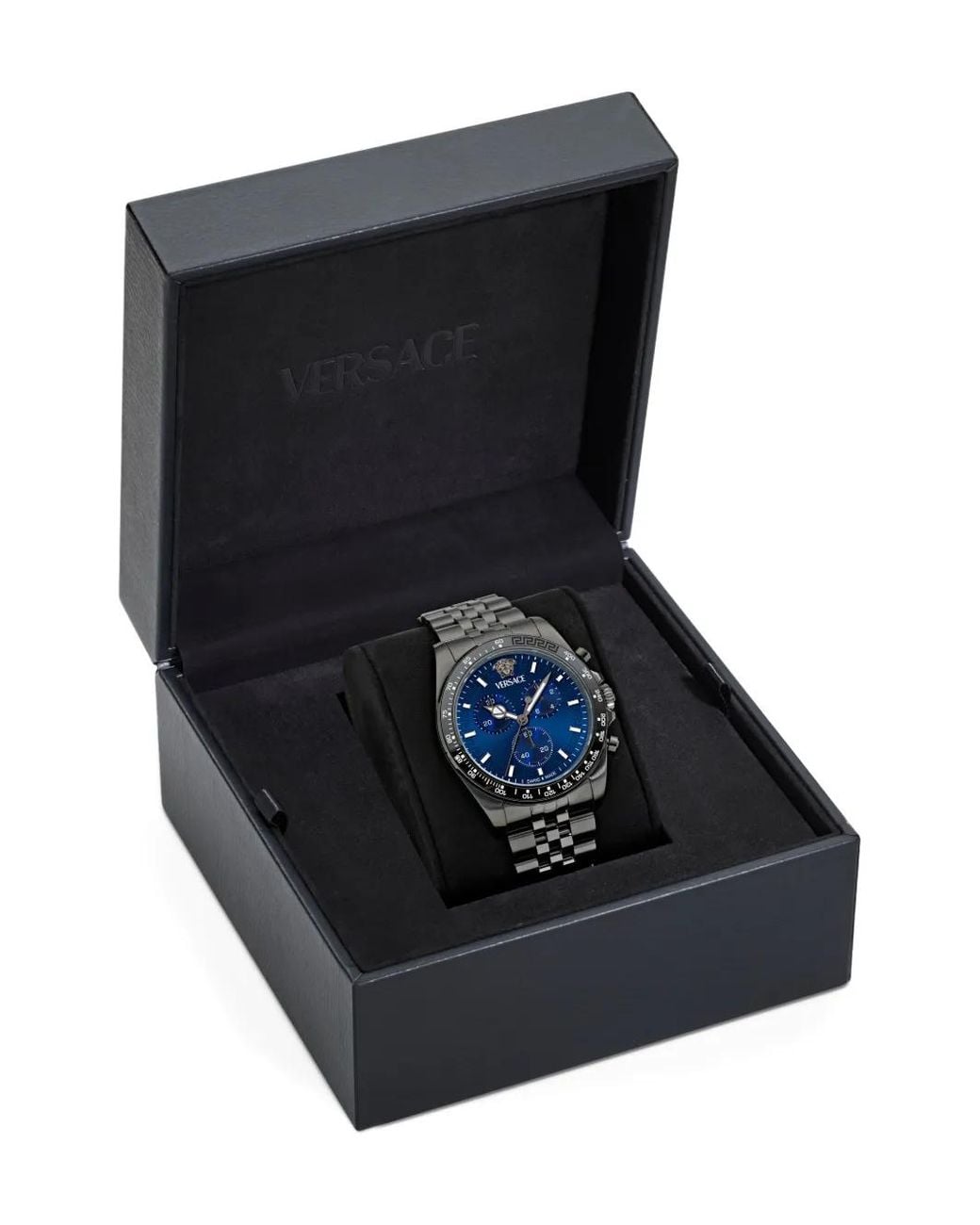 Vertime 43Mm di Versace in Blue da Uomo