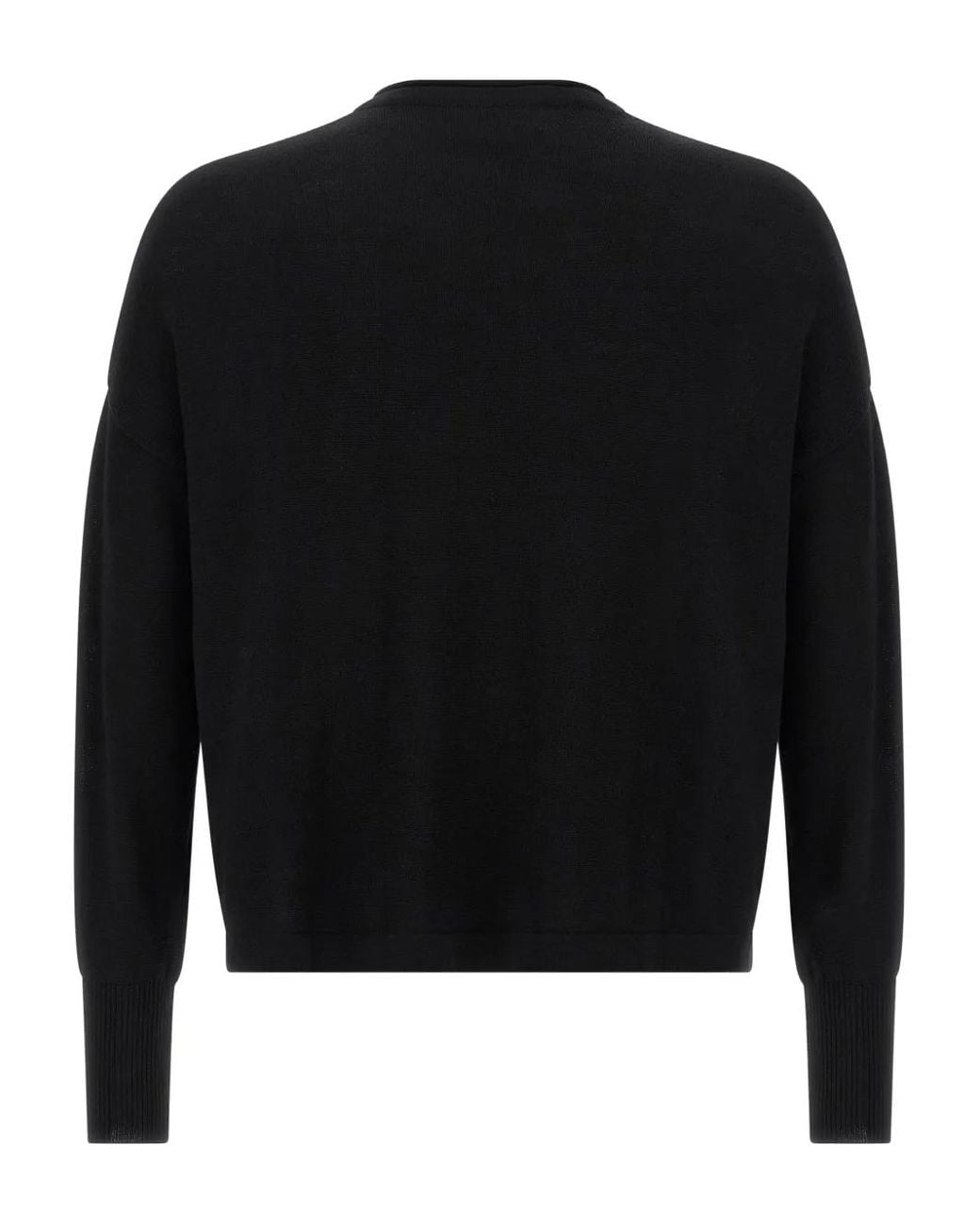 Ma'ry'ya Black Pocket Wool Sweater for men
