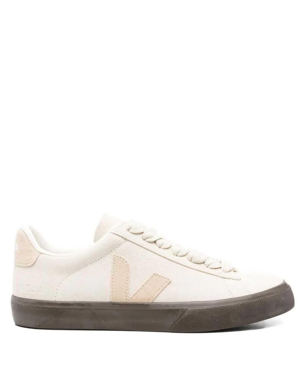 Baskets Campo Bold En Daim Veja en coloris White