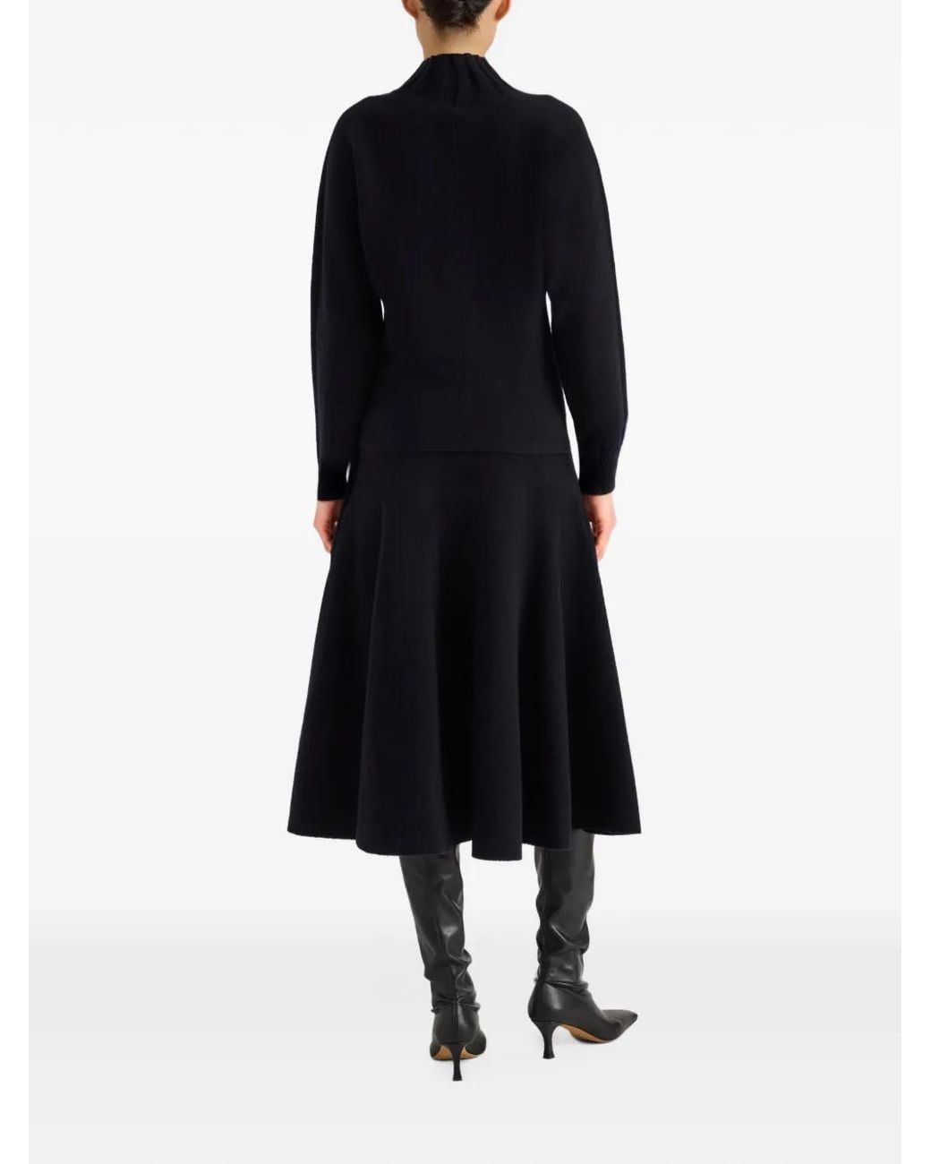 Proenza Schouler Black Lothea Topin Lofty Merino Wool