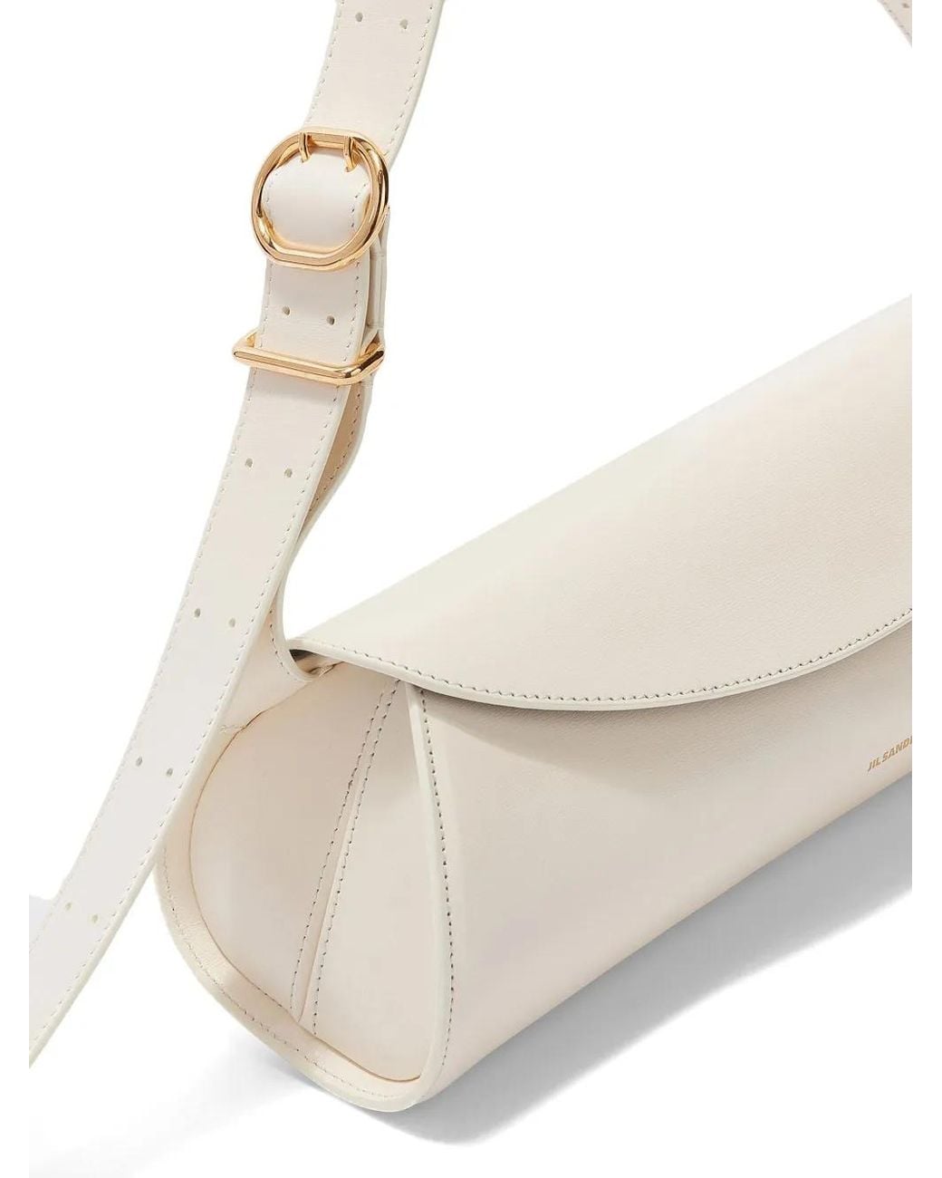Jil Sander Natural Large Cannolo Shoulder Bag