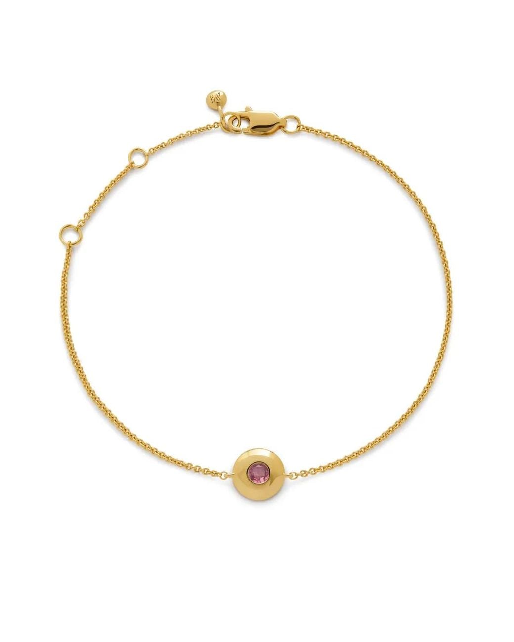 Monica Vinader Metallic 18Kt Vermeil October Birthstone Bracelet