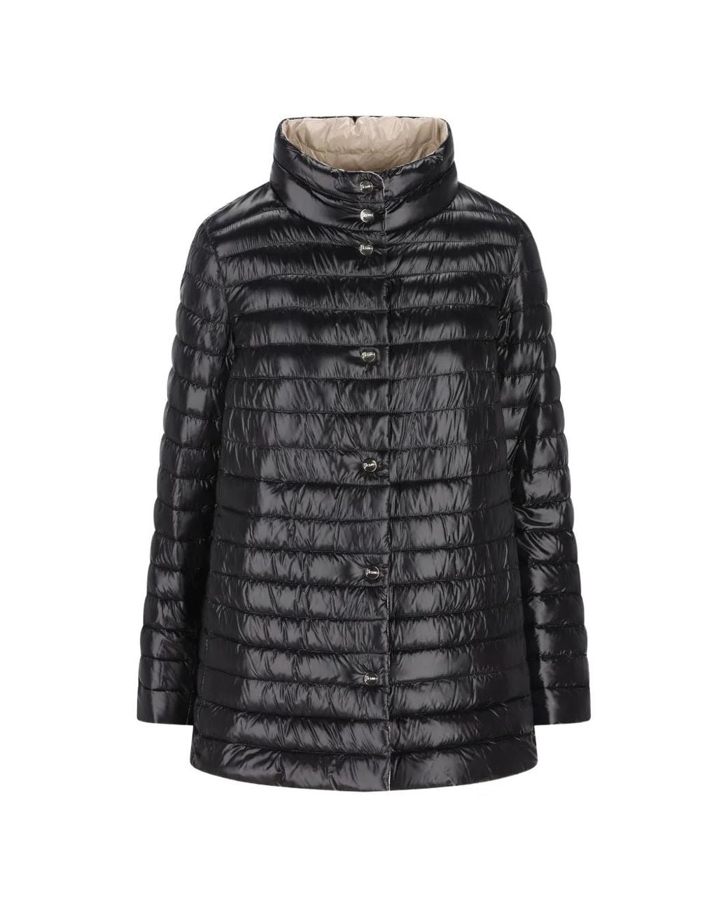 Herno Black Reversible Nylon Down Jacket
