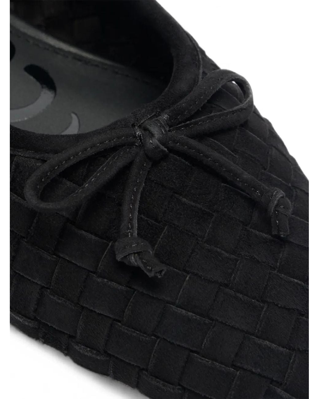 Sam Edelman Black Woven Suede Ballet Flats