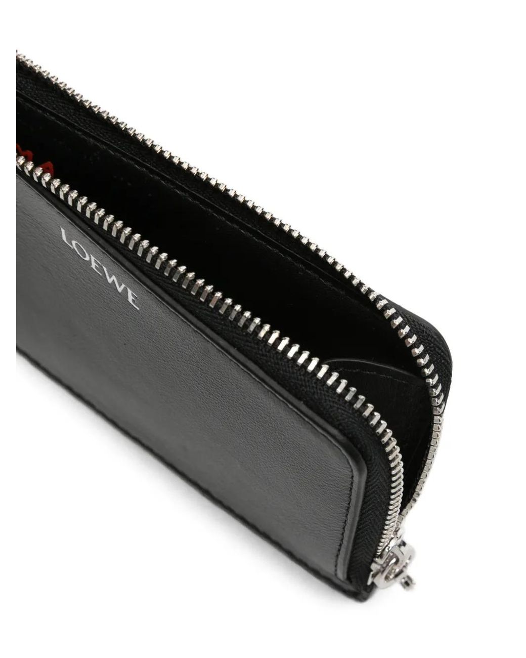 Loewe Black Logo-Print Zip-Around Cardholder