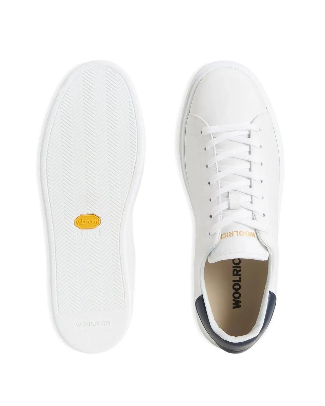 Woolrich White Classic Court Sneaker for men