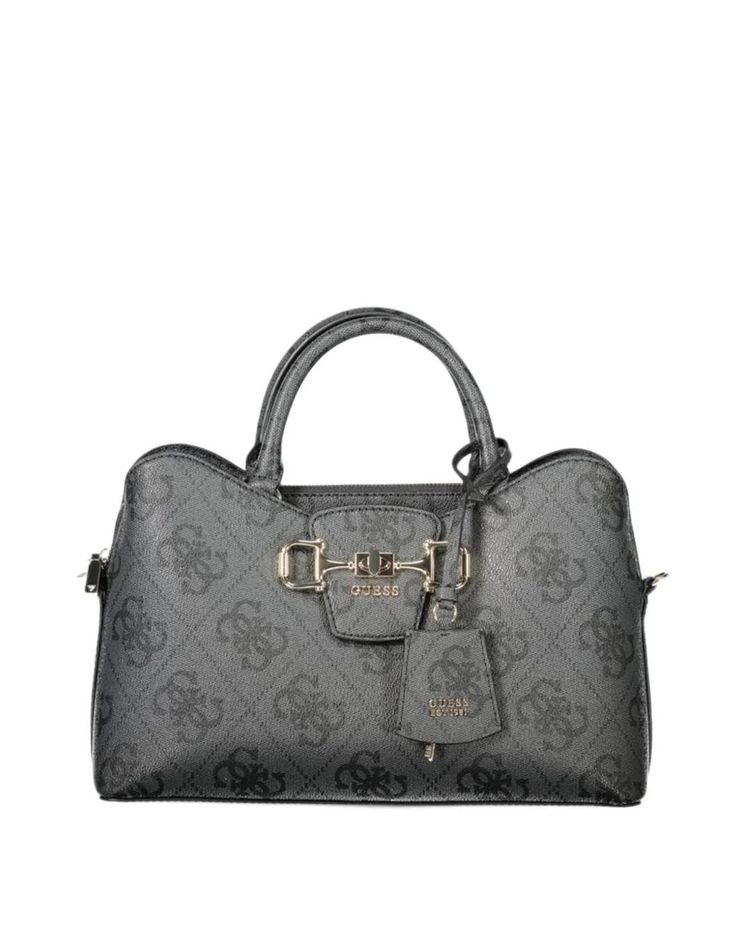 Borsa Tote Janie Con Monogramma di Guess in Gray