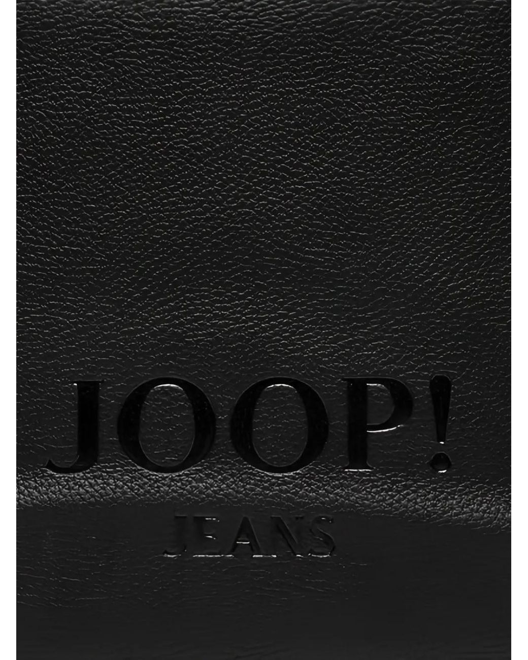 Joop! Black Lettera Embossed-Logo Tote Bag