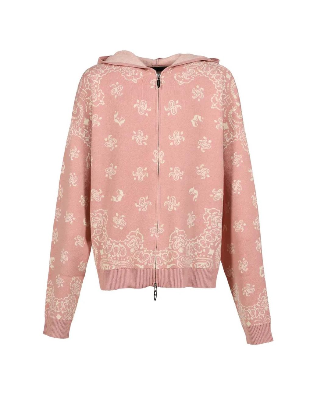 JUN/NAKAYAMA Pink Paisley-Jacquard Hoodie for men