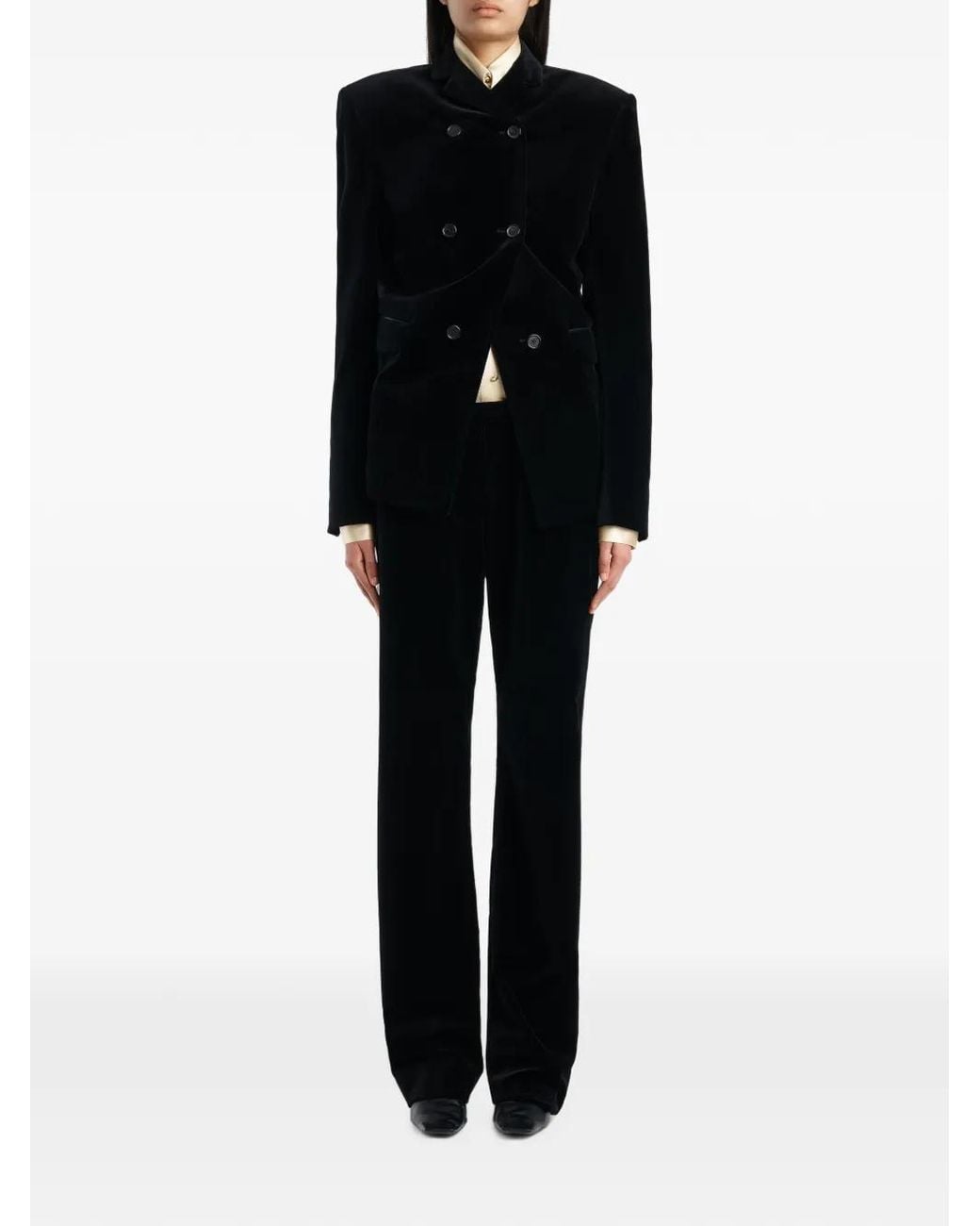 Khaite Black Rolo Jacket