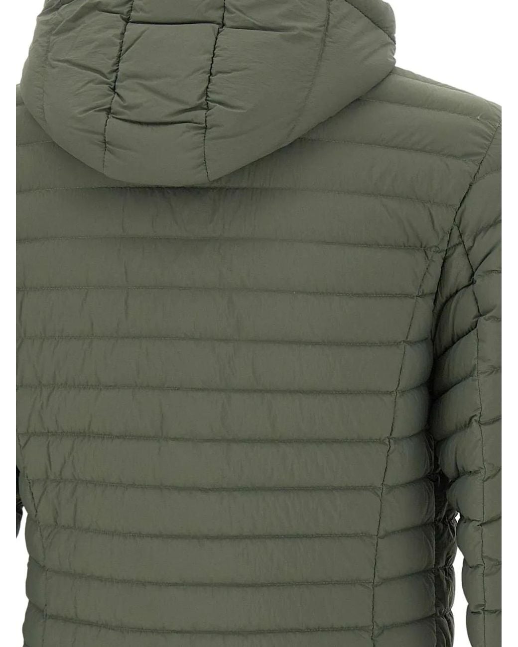 Colmar Green Hooded Horizontal-Quilted Down Jacket for men