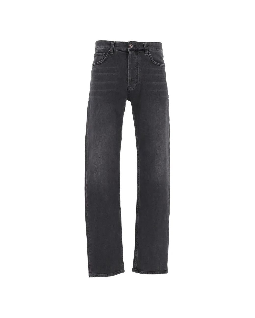 Emporio Armani Blue Straight-Leg Five-Pocket Jeans for men