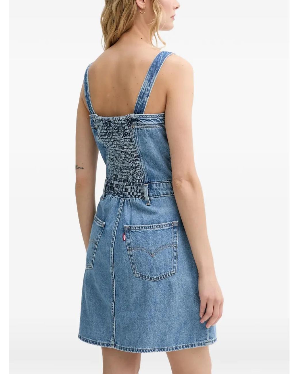 Levi's Blue Iconic Button-Up Denim Dress