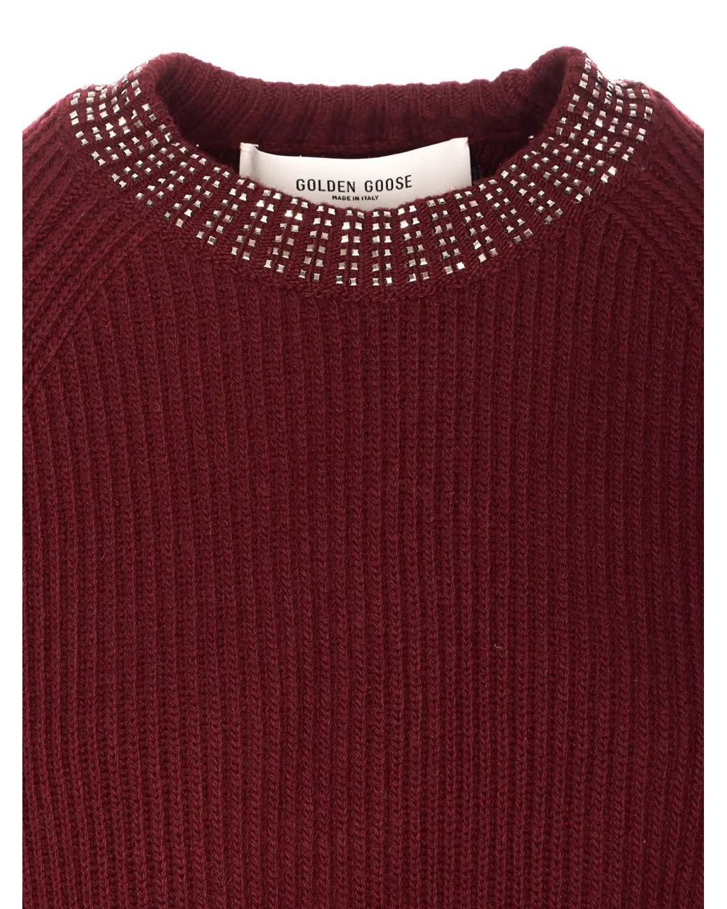 Golden Goose Deluxe Brand Red Crew-Neck Sweater