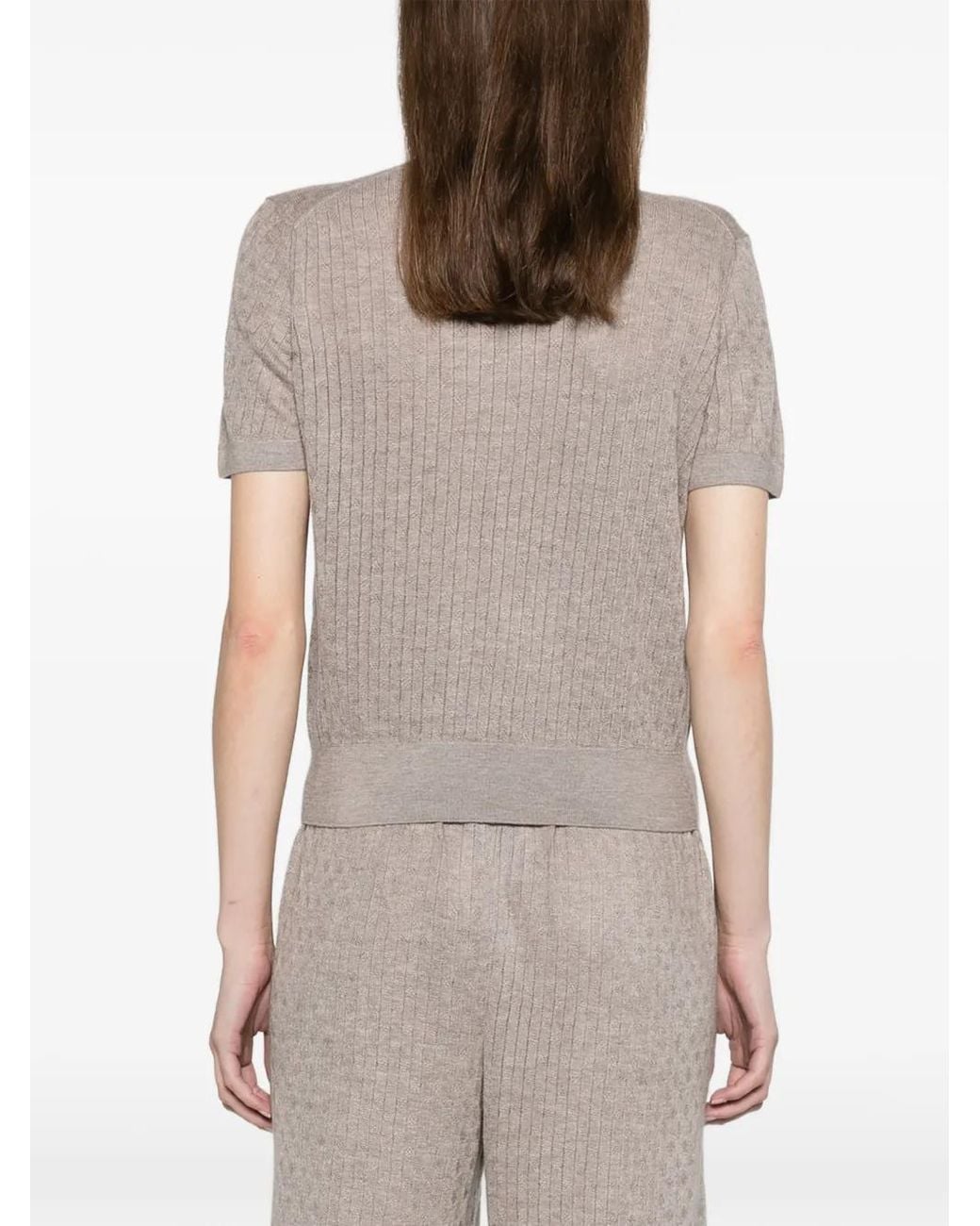 Loro Piana Natural Maple Crewneck T-Shirt