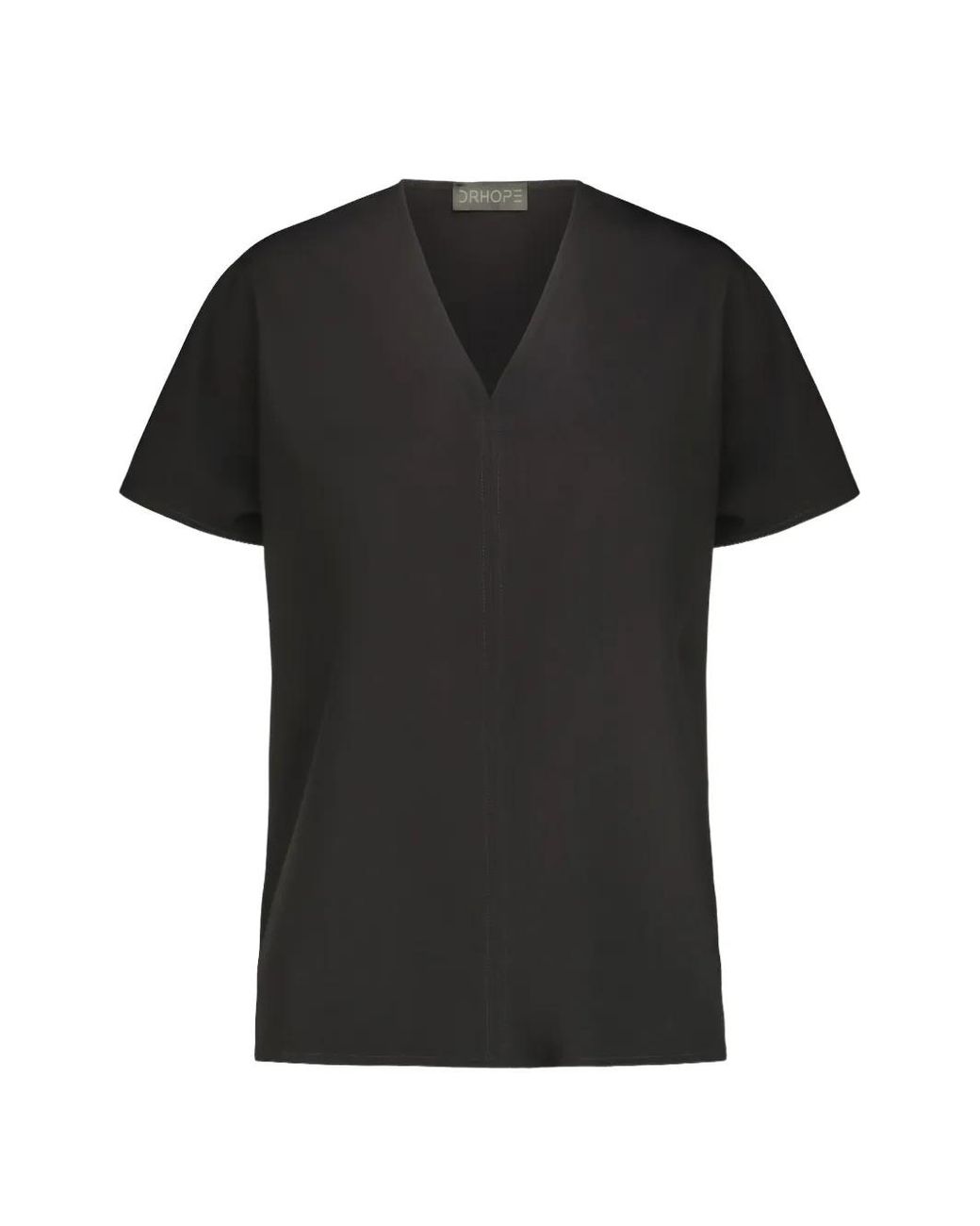 DR. HOPE Black V-Neck T-Shirt
