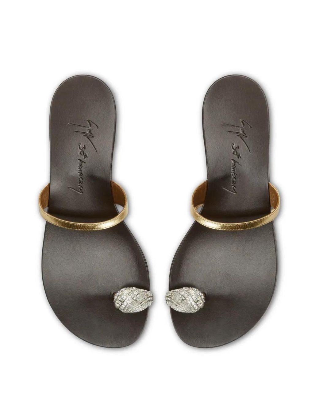 Giuseppe Zanotti White Icon Ring Sandals