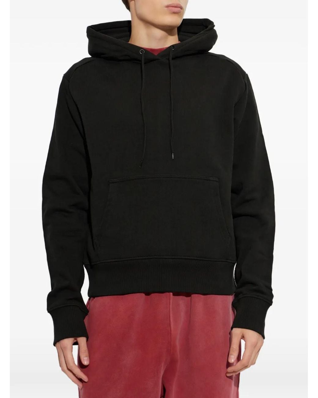 Entire studios Black Drawstring Pouch-Pocket Hoodie